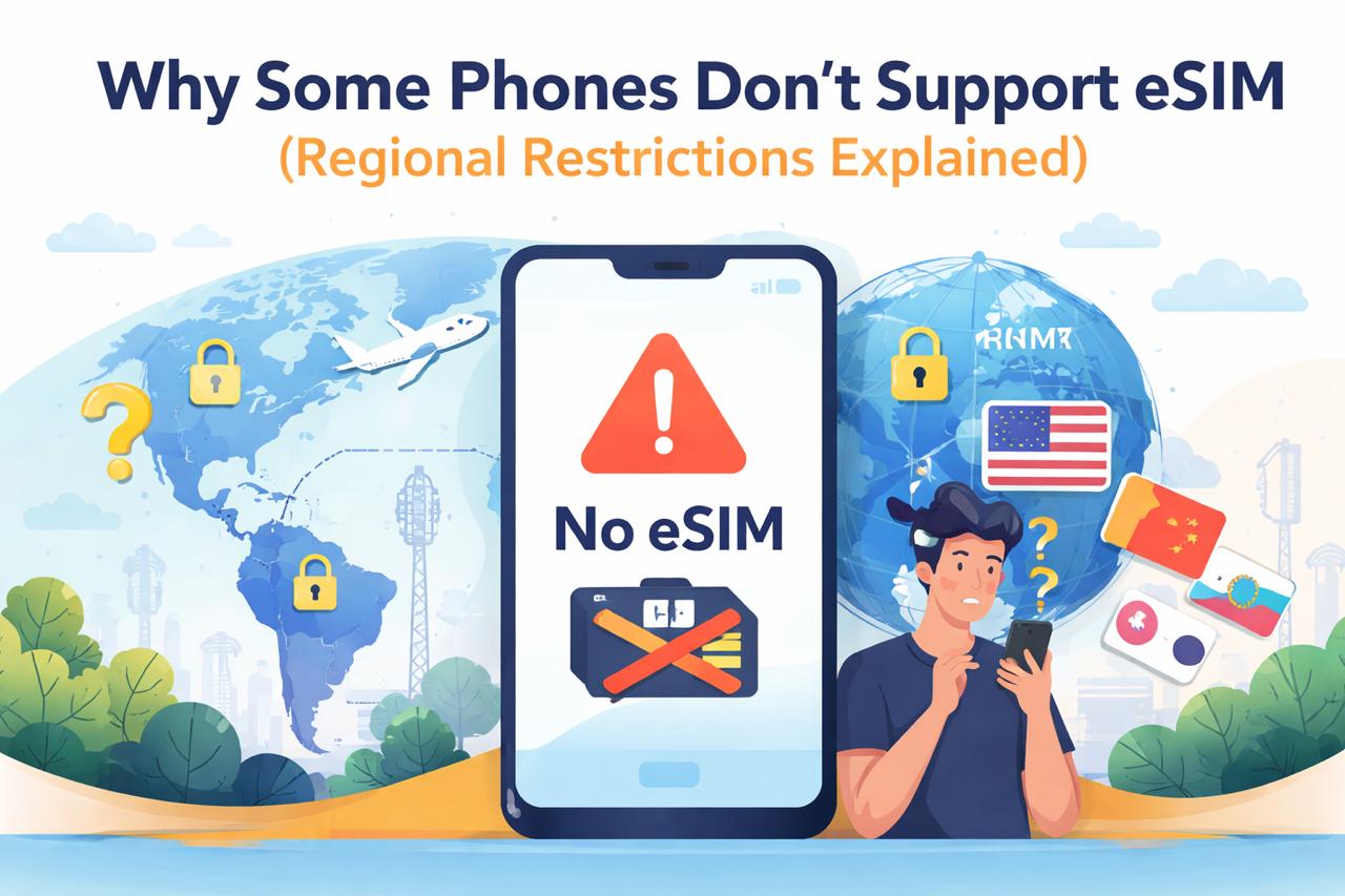 Waarom sommige telefoons geen eSIM ondersteunen in bepaalde regio’s